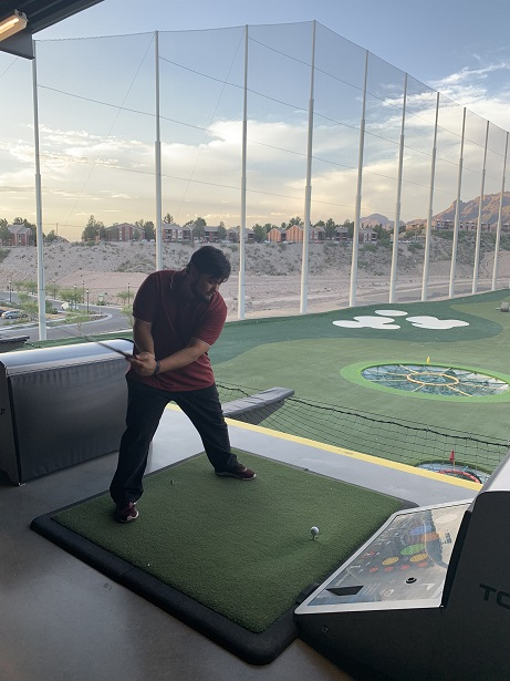 Almost professional golfer